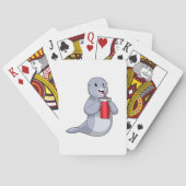 Siegel mit Trinktasse Spielkarten (Rückseite)
