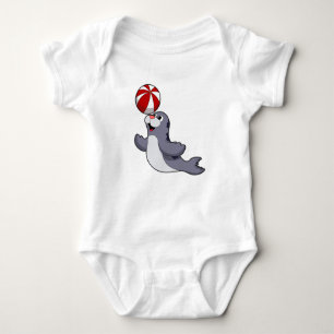 Siegel mit Wasserpolo Baby Strampler