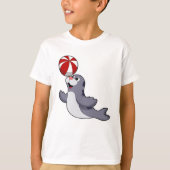 Siegel mit Wasserpolo T-Shirt (Vorderseite)