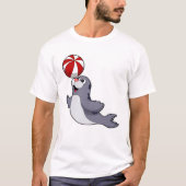 Siegel mit Wasserpolo T-Shirt (Vorderseite)