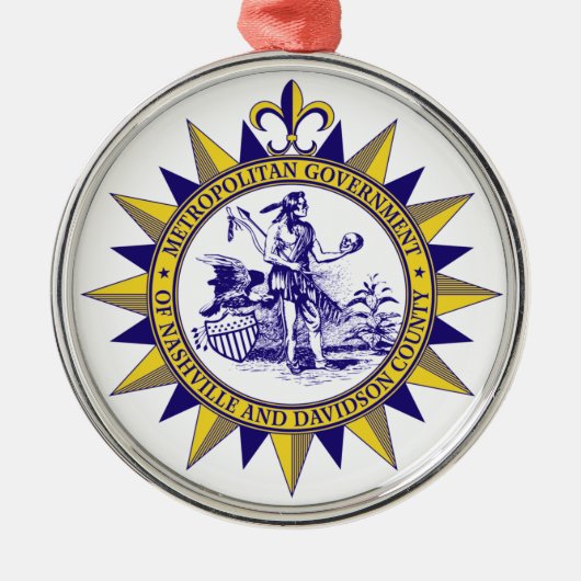 Siegel Nashville (Tennessee) Ornament Aus Metall (Vorne)