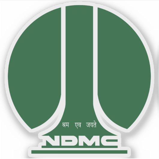 Siegel Neu-Delhi, Indien Aufkleber (Vorderseite)