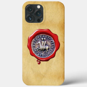 SIEGEL NIGHTS TEMPLAR Red Wax Siegel Parchment Case-Mate iPhone Hülle