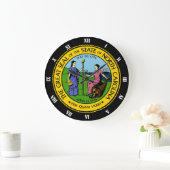 SIEGEL NORDCAROLINA GROßE WANDUHR (Zuhause)