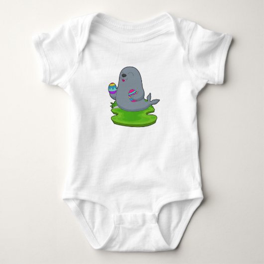 Siegel Ostereier Baby Strampler (Vorderseite)
