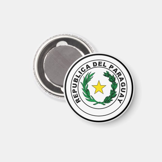 Siegel Paraguay Magnet (Vorderseite/Rückseite)