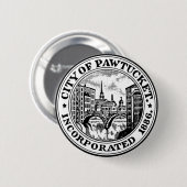 Siegel Pawtucket, Insel Rhode Button (Vorne & Hinten)