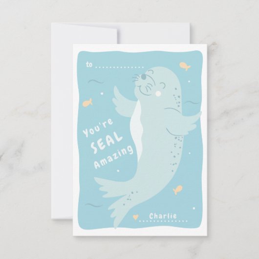 Siegel Phantastische Klasse Valentine Karte (Vorderseite)