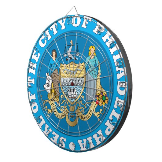 Siegel Philadelphia Dartscheibe (Vorderseite rechts)