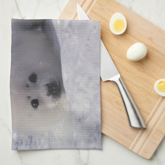 Siegel (Phoca groenlandica) Siegel-Jungtiere Küchentuch (Viertel Falte)