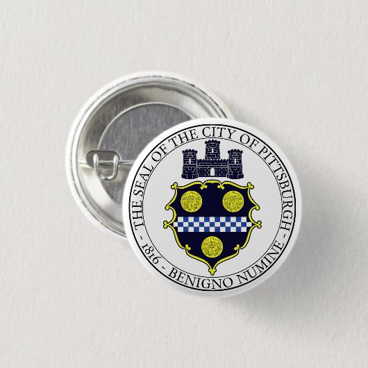 Siegel Pittsburgh Button (Vorne & Hinten)
