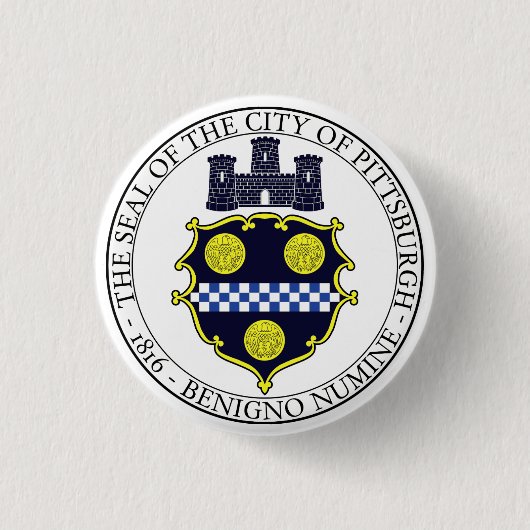 Siegel Pittsburgh Button (Vorderseite)