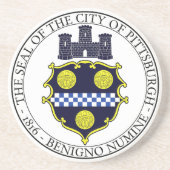 Siegel Pittsburgh Getränkeuntersetzer (Vorne)
