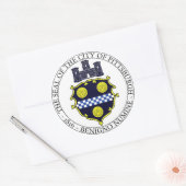 Siegel Pittsburgh Runder Aufkleber (Umschlag)