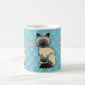 Siegel Point Birman / Ragdoll Cat Liebe Kaffeetasse (Mittel)