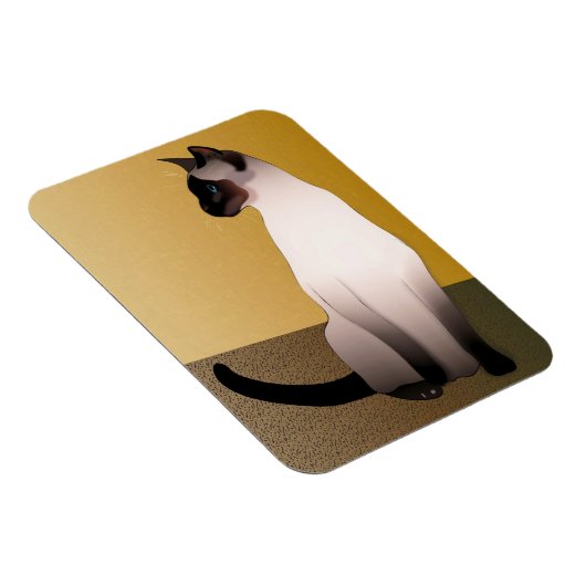 Siegel Point Siamese Cat Magnet (Rechte Seite)