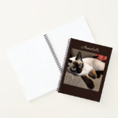 Siegel Point Siamese Cat Portrait Journal Notizblock (Innenseite)