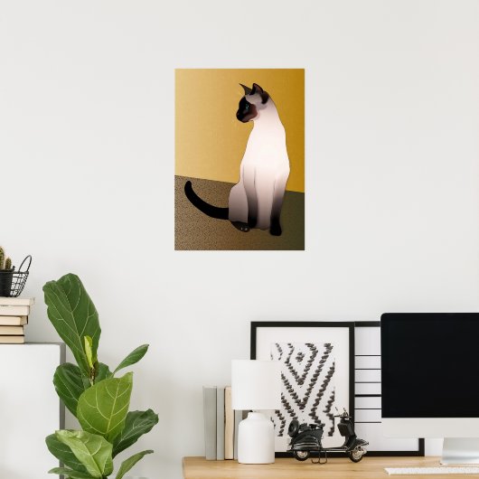 Siegel Point Siamese Cat Poster (Heimbüro)