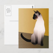 Siegel Point Siamese Cat Postkarte (Vorne/Hinten)