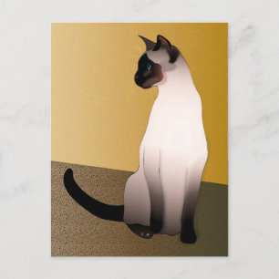 Siegel Point Siamese Cat Postkarte