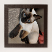 Siegel Point Siamese Digitales Portrait Puzzle (Horizontal)
