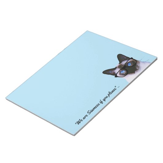Siegel Point Siamese Notepad Notizblock (angewinkelt)