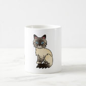Siegel Point Tabby Birman / Ragdoll Cat Kaffeetasse (Mittel)