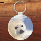 Siegel Pup Face Schlüsselanhänger (Vorderseite)