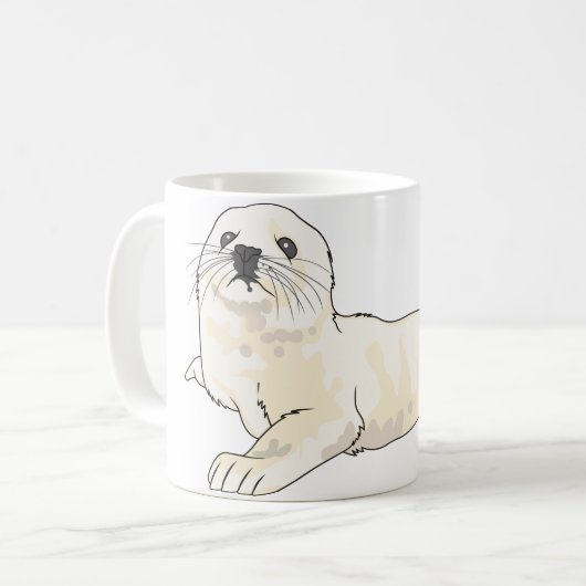 Siegel Pup Kaffeetasse (Vorderseite Links)