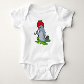 Siegel Regenschirm Baby Strampler (Vorderseite)