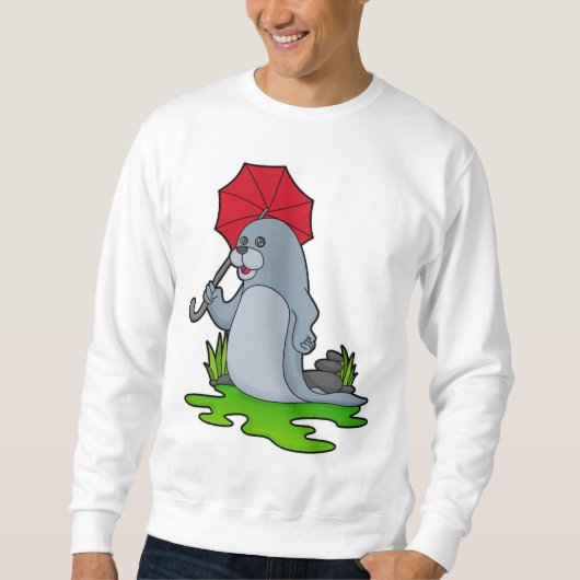 Siegel Regenschirm Sweatshirt (Vorderseite)