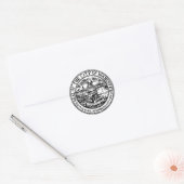 Siegel Rochester, NY Runder Aufkleber (Umschlag)