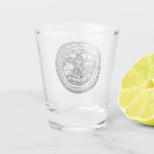 Siegel Rochester, NY Schnapsglas (Rückseite)
