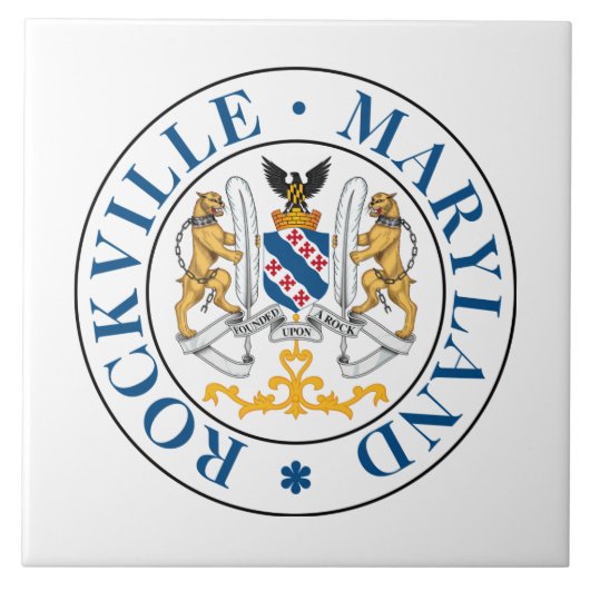 Siegel Rockville, Maryland Fliese (Vorderseite)