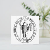 Siegel Saint Anselm von Canterbury (Stehend Vorderseite)