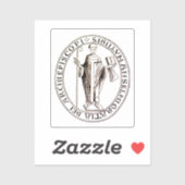 Siegel Saint Anselm von Canterbury Aufkleber (Blatt)