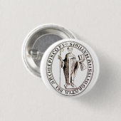 Siegel Saint Anselm von Canterbury Button (Vorne & Hinten)