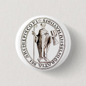 Siegel Saint Anselm von Canterbury Button (Vorderseite)