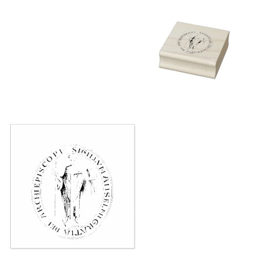 Siegel Saint Anselm von Canterbury Gummistempel (Stempel)