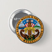 Siegel San Diego Landkreis, Kalifornien Button (Vorne & Hinten)