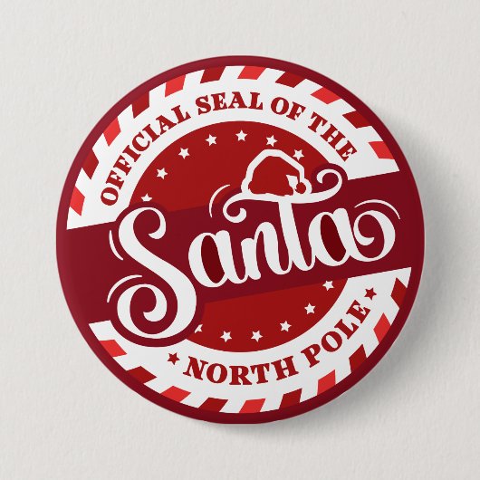 Siegel Santa North Pole Button (Vorderseite)