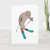 Siegel Skier Ski Karte (Vorderseite)