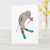 Siegel Skier Ski Karte (Gelbe Blume)