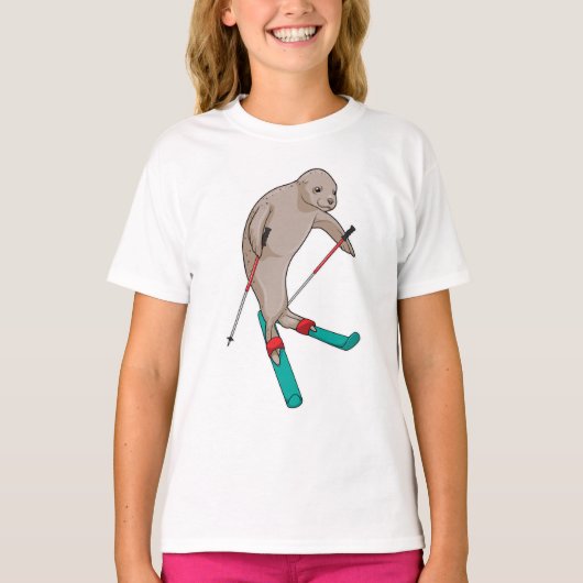 Siegel Skier Ski T-Shirt (Vorderseite)