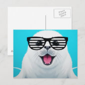 Siegel-Sonnenbrille Postkarte (Vorne/Hinten)