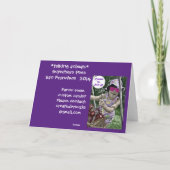 Siegel Superhero Pose Card Karte (Rückseite)