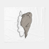 Siegel über Wolken Fleecedecke (Vorderseite (Horizontal))