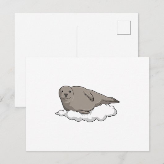 Siegel über Wolken Postkarte (Vorne/Hinten)