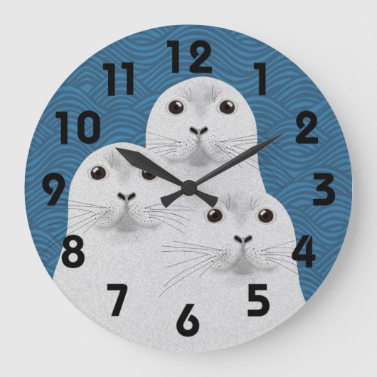 Siegel-Uhr Große Wanduhr (Vorderseite)