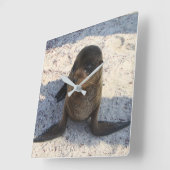 Siegel-Uhr Quadratische Wanduhr (Winkel)